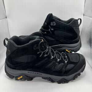 Merrell Men's Moab 3 Mid Hiking Boot Size 11.5 Black Night J036561 Vibram